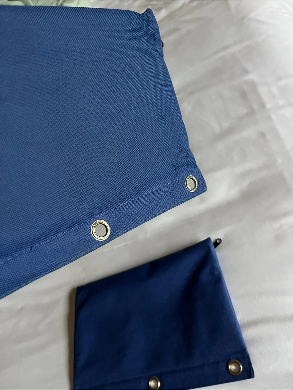 Blue 3 Ring Binder Pencil Pouch 2 Pocket Zipper Clear Window Mesh Case Pack